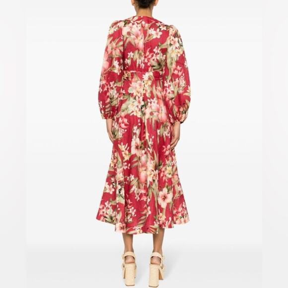 Zimmerman Lexi Floral Long Wrap Dress Size  0 (4 US) NWT - Picture 2 of 12